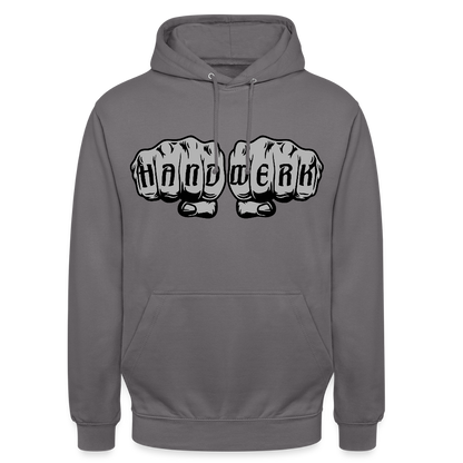Unisex Hoodie "Handwerk" Mittelgrau Unisex Hoodie