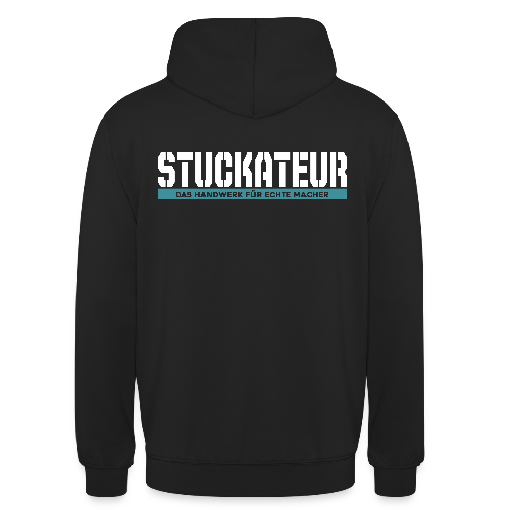Unisex Hoodie HW-300 | MACHER "Stuckateur" Schwarz Unisex Hoodie {{ color }}