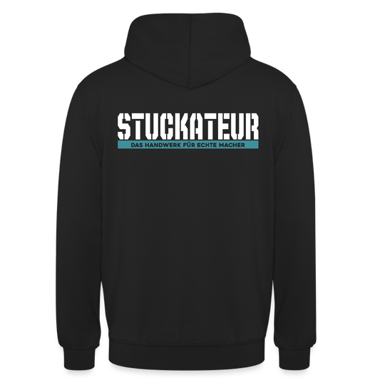Unisex Hoodie HW-300 | MACHER "Stuckateur" Schwarz Unisex Hoodie {{ color }}