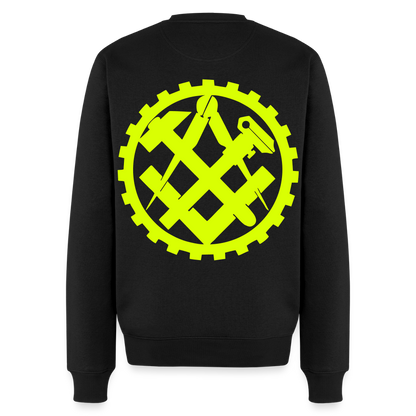 Unisex Premium Pullover "Mechaniker" neongelb Schwarz Männer Premium Pullover