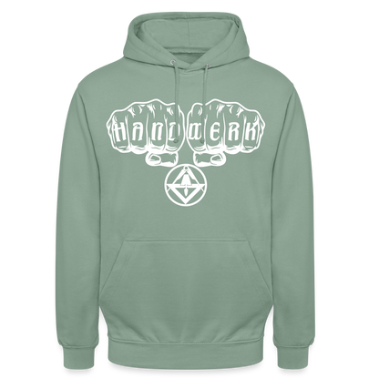 Unisex Hoodie "Stuckateur" Graugrün Unisex Hoodie