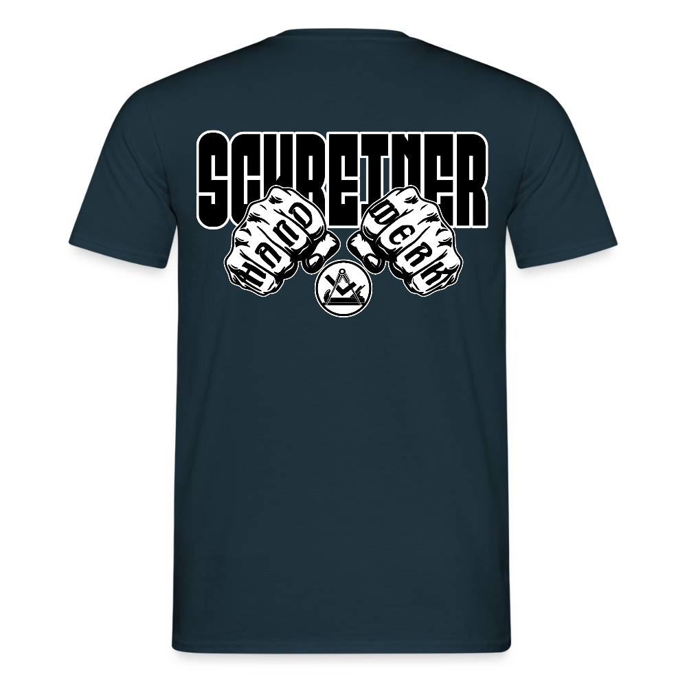 Unisex T-Shirt "Schreiner" Navy Männer T-Shirt