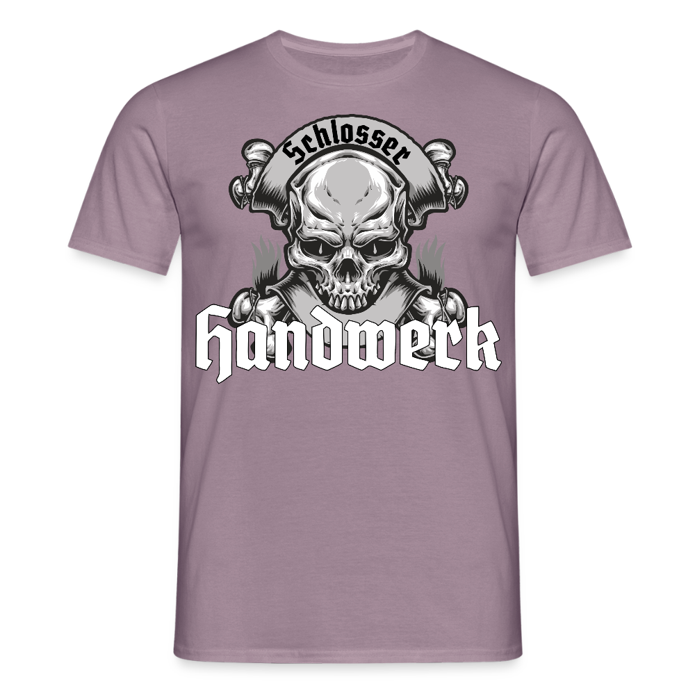 Unisex T-Shirt "Skull-Schlosser" Lilagrau Männer T-Shirt