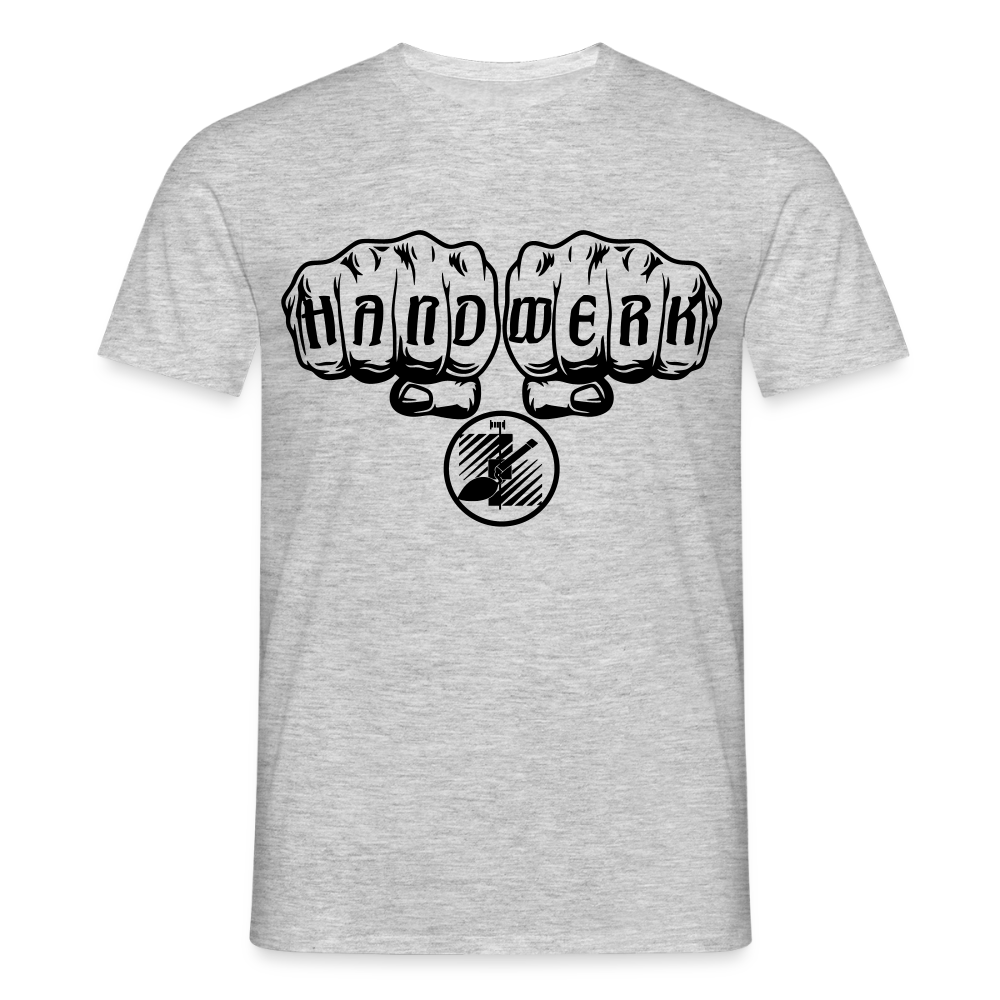 Unisex T-Shirt "Fliesenleger" Grau meliert Männer T-Shirt