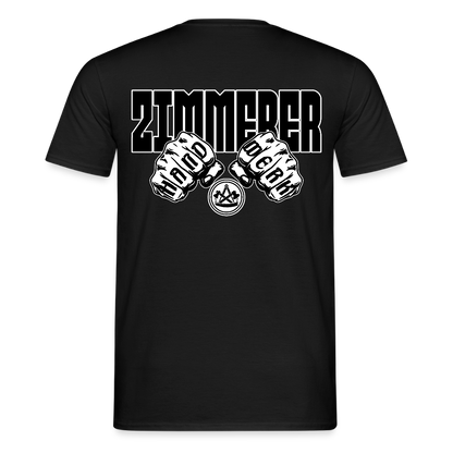 Unisex T-Shirt "Zimmerer" (beidseitig bedruckt) Schwarz Männer T-Shirt