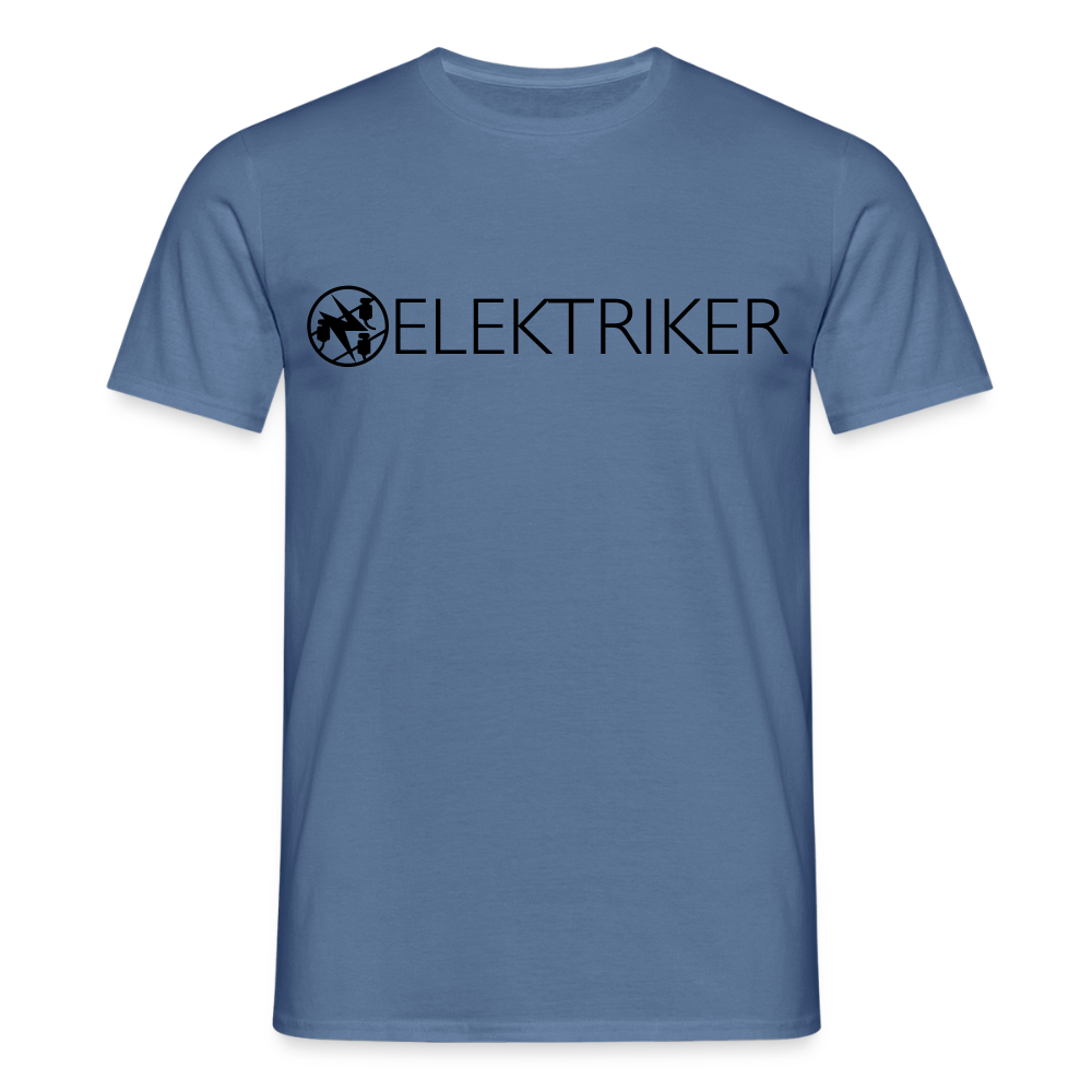 Unisex T-Shirt "Elektriker" Taubenblau Männer T-Shirt