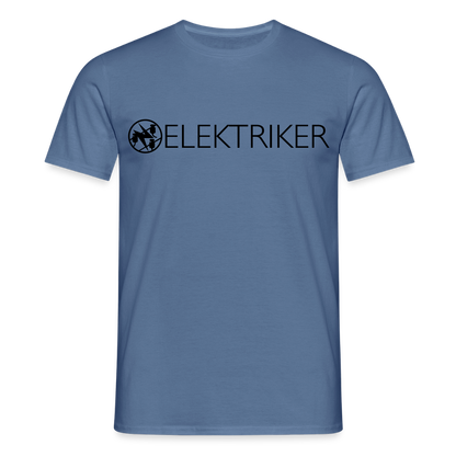 Unisex T-Shirt "Elektriker" Taubenblau Männer T-Shirt