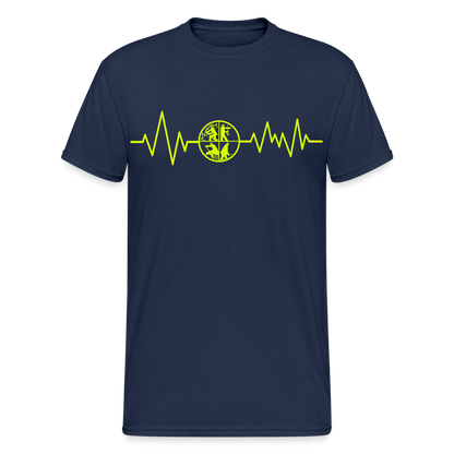 Unisex T-Shirt "Feuerwehr 3" Navy Männer Gildan Heavy T-Shirt