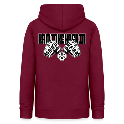 Frauen Hoodie "Kaminkehrerin" (beidseitig beruckt) Bordeaux Frauen Hoodie