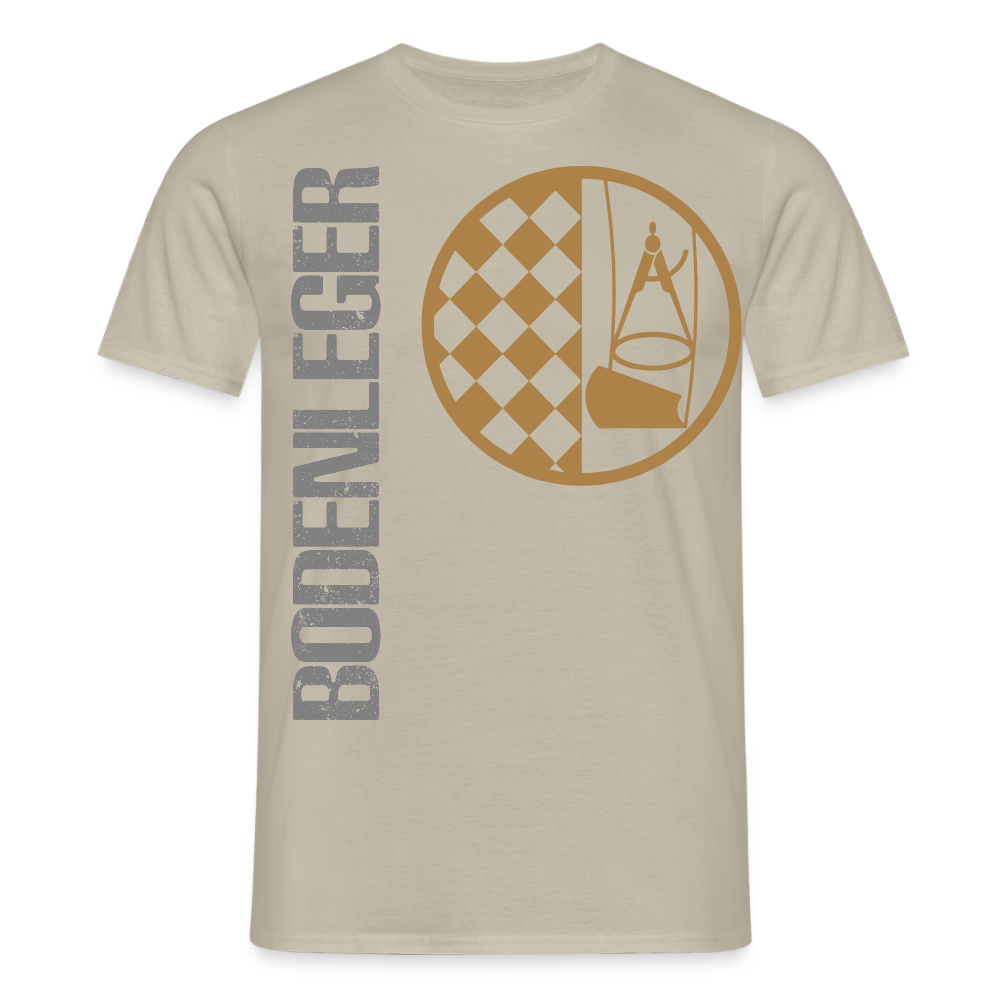 Unisex T-Shirt "Bodenleger" Sandbeige Männer T-Shirt