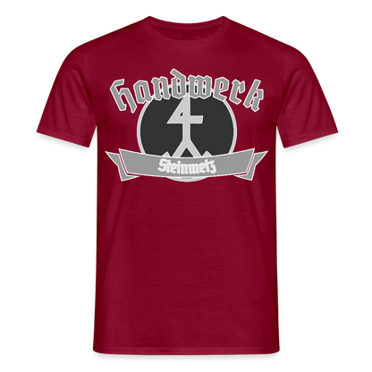 Unisex T-Shirt "Steinmetz" Ziegelrot Männer T-Shirt