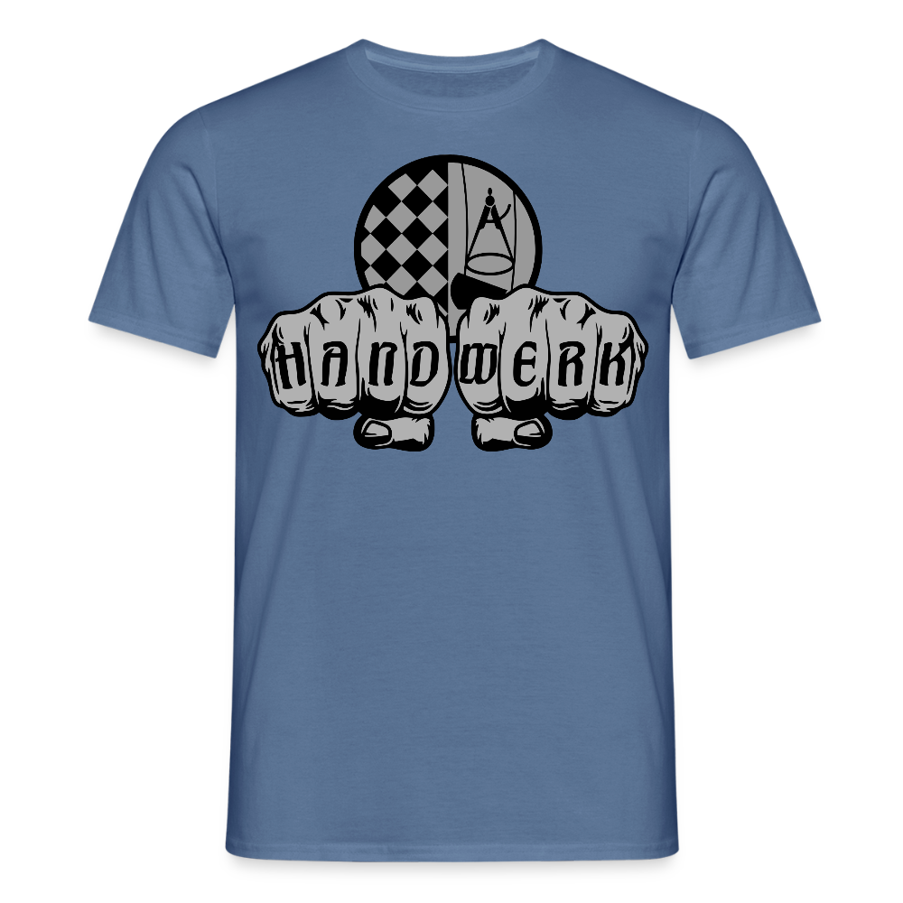 Unisex T-Shirt "Bodenleger" Taubenblau Männer T-Shirt