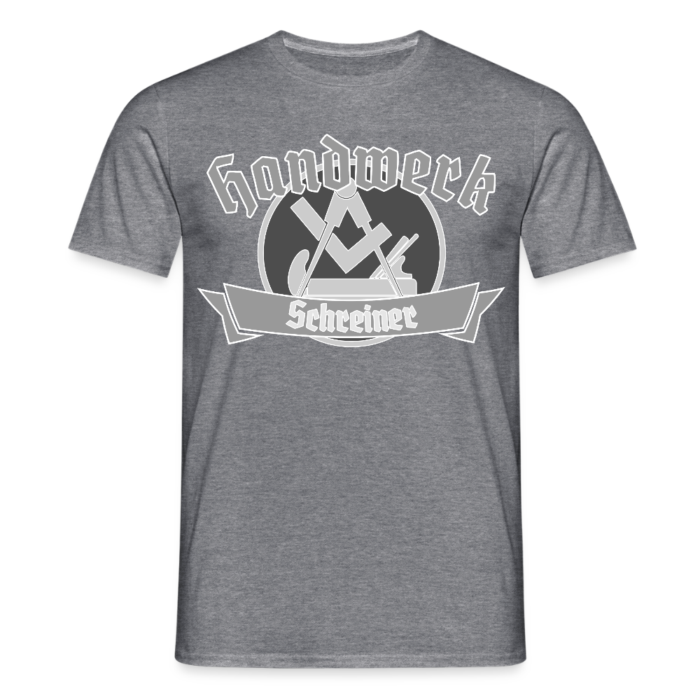 Unisex T-Shirt "Schreiner" Graphit meliert Männer T-Shirt