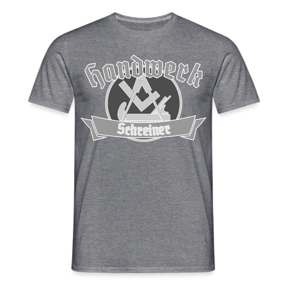 Unisex T-Shirt "Schreiner" Graphit meliert Männer T-Shirt