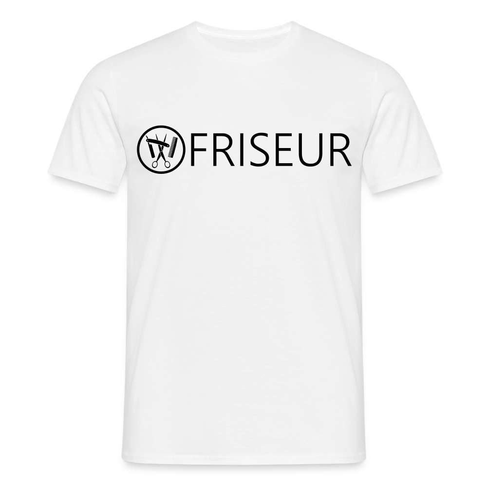 Unisex T-Shirt "Friseur" Weiß Männer T-Shirt