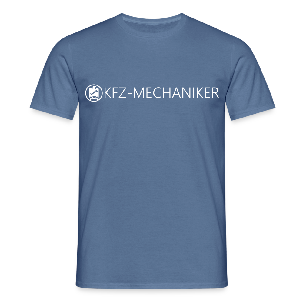 Unisex T-Shirt "KFZ-Mechaniker" Taubenblau Männer T-Shirt