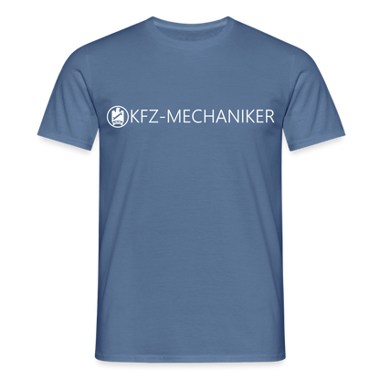 Unisex T-Shirt "KFZ-Mechaniker" Taubenblau Männer T-Shirt