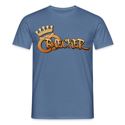 Unisex T-Shirt "Bäcker" Taubenblau Männer T-Shirt
