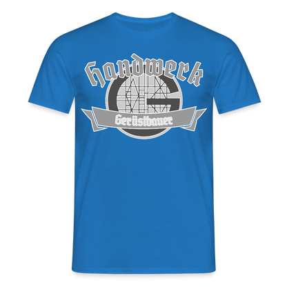 Unisex T-Shirt "Gerüstbauer" Royalblau Männer T-Shirt