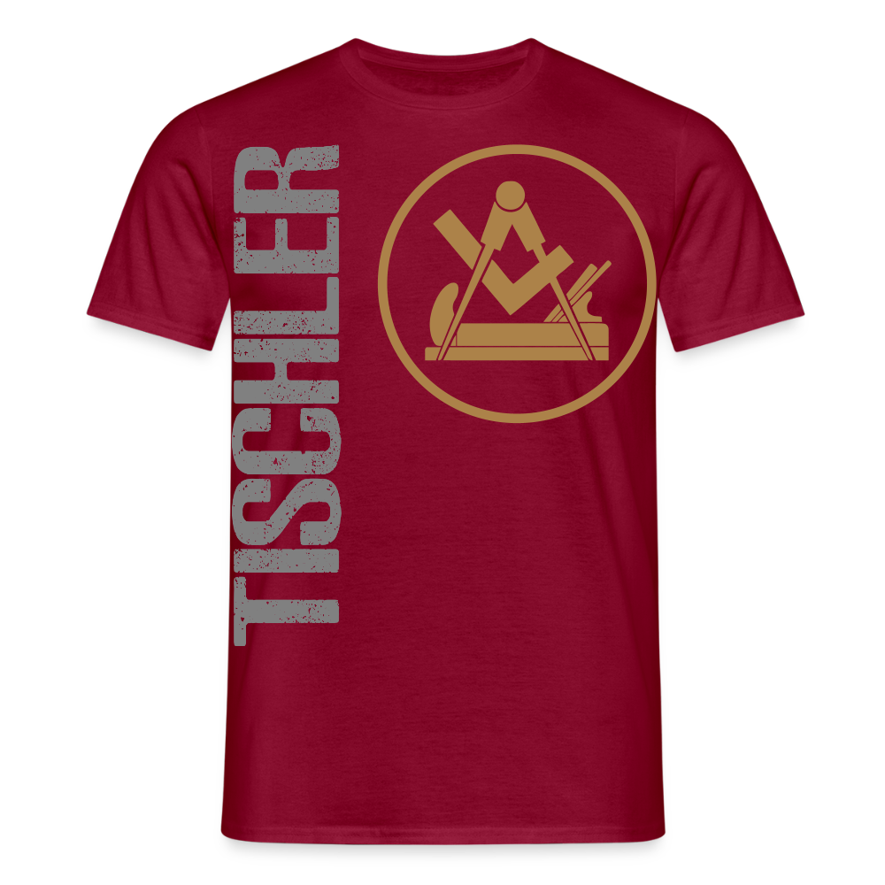 Unisex T-Shirt "Tischler" Ziegelrot Männer T-Shirt