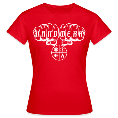 Frauen T-Shirt "Isolierer" Rot Frauen T-Shirt