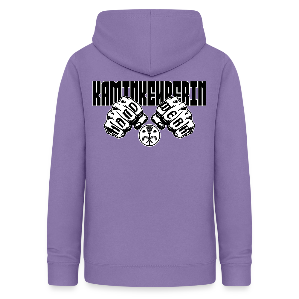 Frauen Hoodie "Kaminkehrerin" (beidseitig beruckt) Lavendel Frauen Hoodie