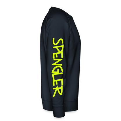 Unisex Premium Pullover "Spengler" neongelb - Navy