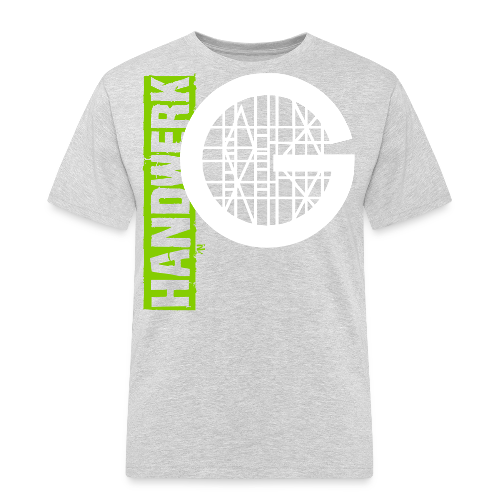 Unisex Workwear T-Shirt "Gerüstbauer" - Grau meliert