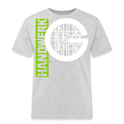 Unisex Workwear T-Shirt "Gerüstbauer" Grau meliert Männer Workwear T-Shirt