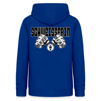 Frauen Hoodie "Schweisserin" (beidseitig beruckt) Royalblau Frauen Hoodie