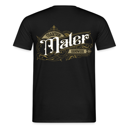 Unisex T-Shirt "Maler" Nostalgie Handwerk Schwarz Männer T-Shirt