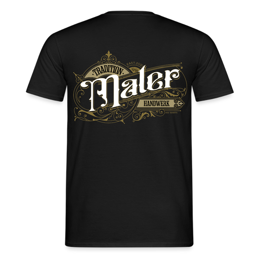 Unisex T-Shirt "Maler" Nostalgie Handwerk Schwarz Männer T-Shirt