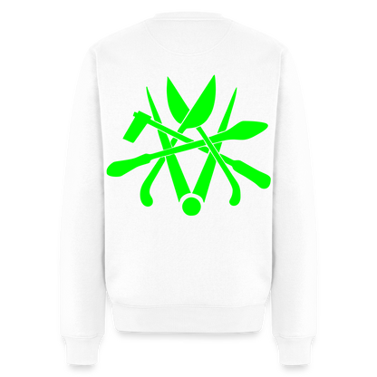 Unisex Premium Pullover "Spengler" neongrün Weiß Männer Premium Pullover