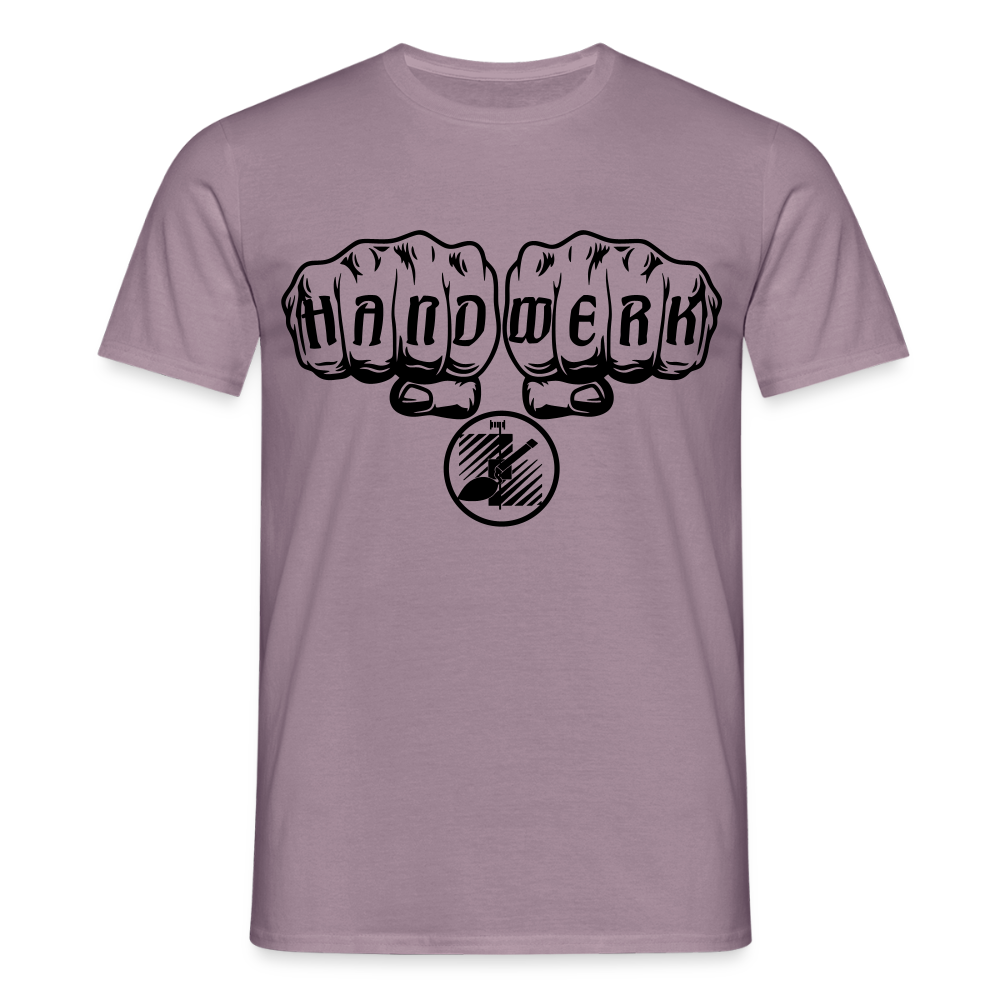 Unisex T-Shirt "Fliesenleger" Lilagrau Männer T-Shirt