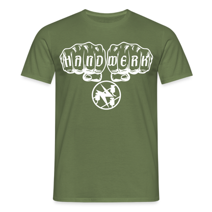 Unisex T-Shirt "Elektriker" Militärgrün Männer T-Shirt