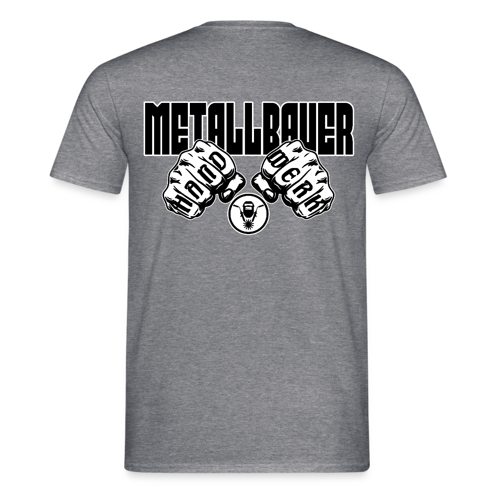 Unisex T-Shirt "Metallbauer" Graphit meliert Männer T-Shirt