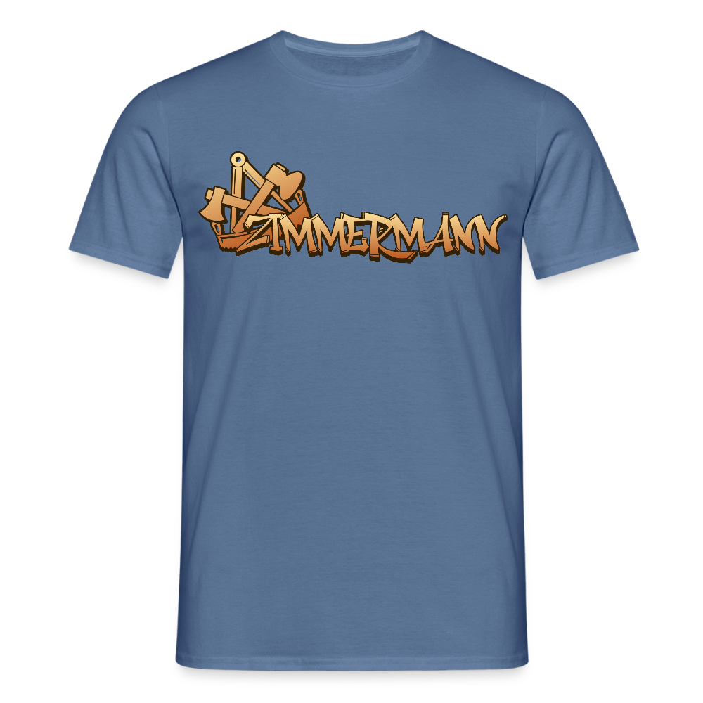 Unisex T-Shirt "Zimmermann" Taubenblau Männer T-Shirt