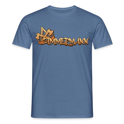 Unisex T-Shirt "Zimmermann" Taubenblau Männer T-Shirt