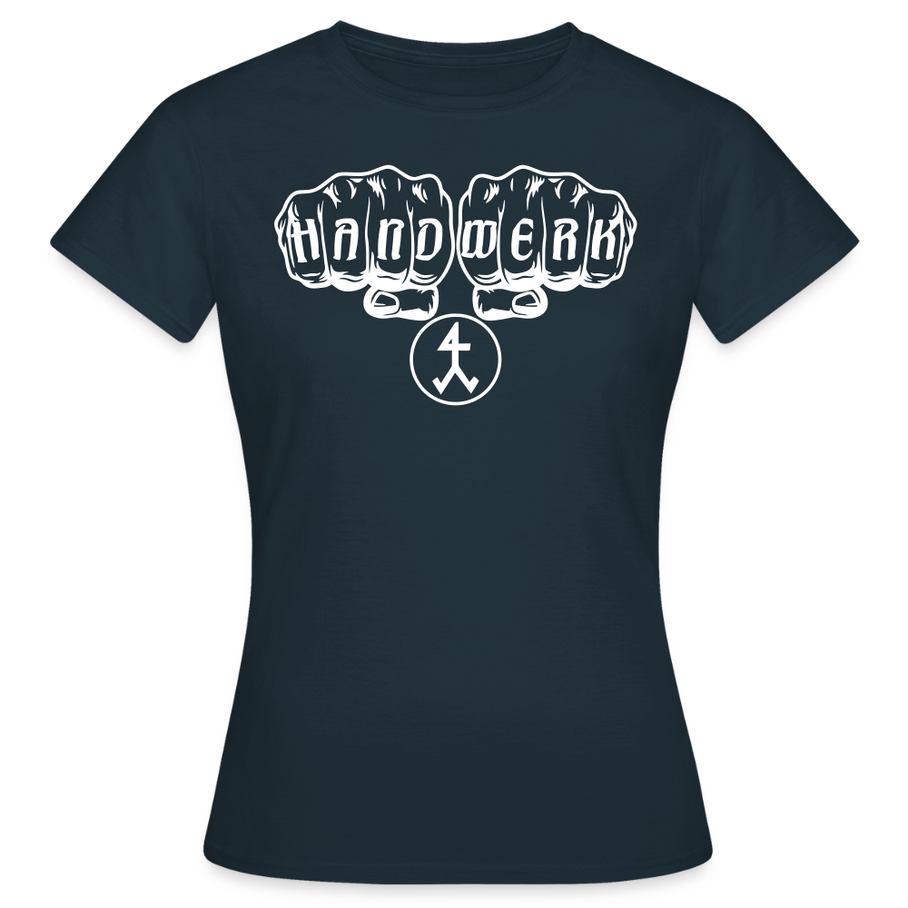 Frauen T-Shirt "Steinmetz" Navy Frauen T-Shirt