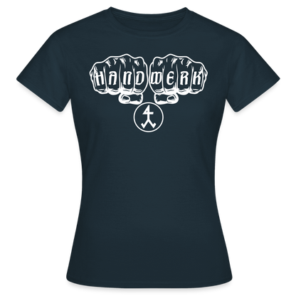 Frauen T-Shirt "Steinmetz" Navy Frauen T-Shirt