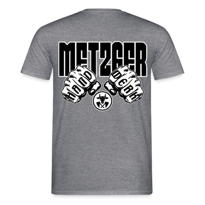 Unisex T-Shirt "Metzger" - Graphit meliert