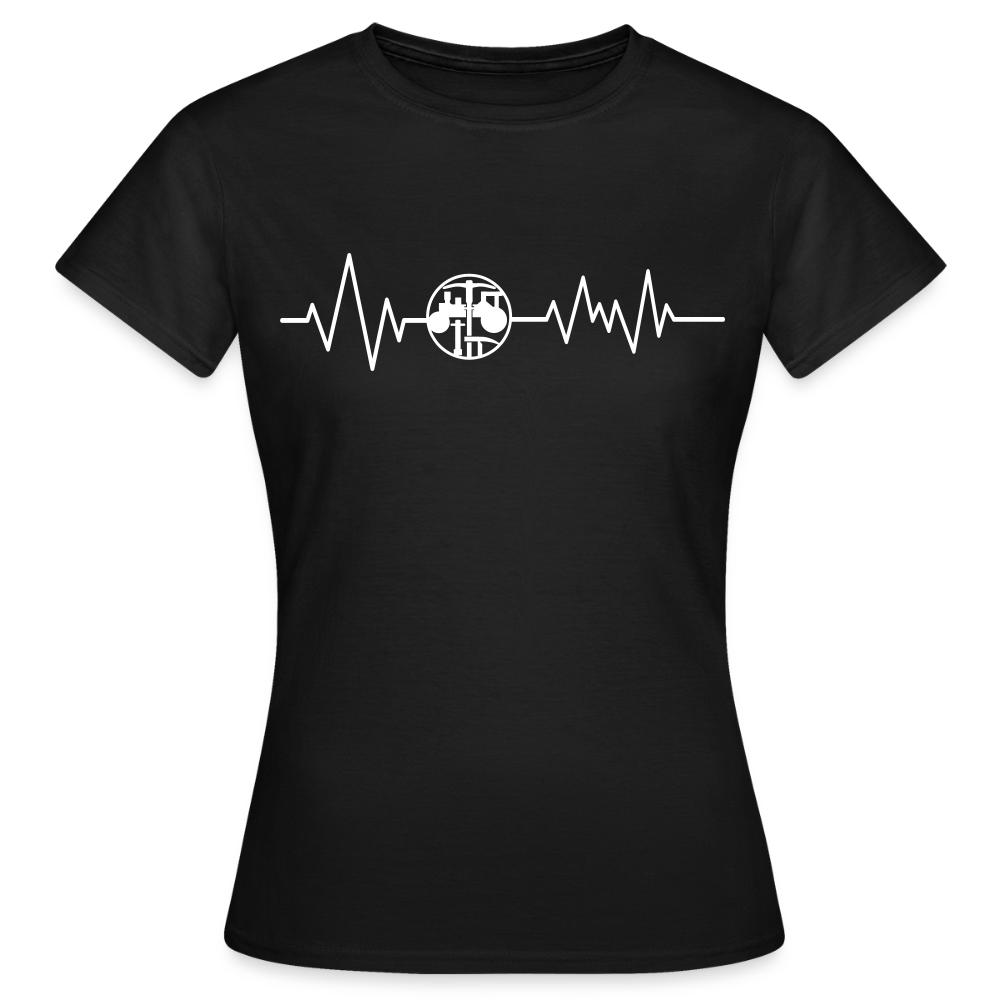 Frauen T-Shirt "Strassenbauer" Schwarz Frauen T-Shirt