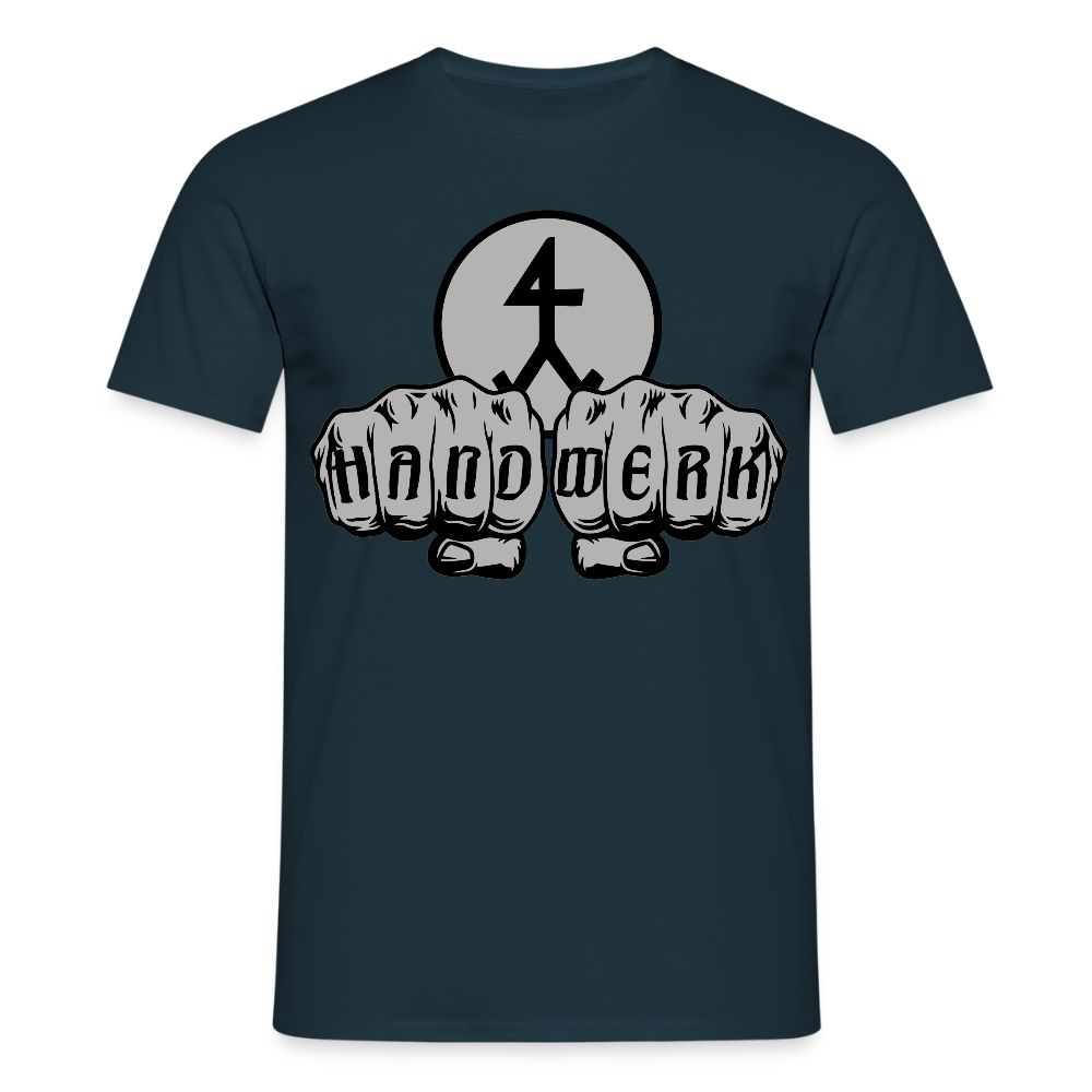 Unisex T-Shirt "Steinmetz" Navy Männer T-Shirt