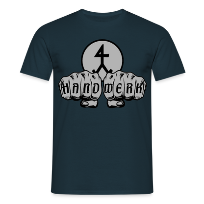 Unisex T-Shirt "Steinmetz" Navy Männer T-Shirt