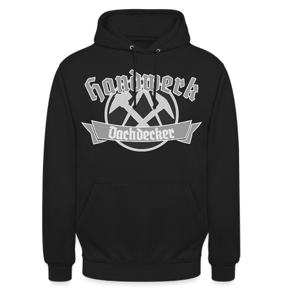 Unisex Hoodie "Dachdecker" Schwarz Unisex Hoodie