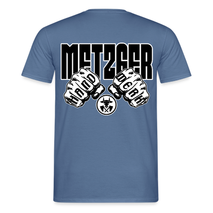 Unisex T-Shirt "Metzger" - Taubenblau 