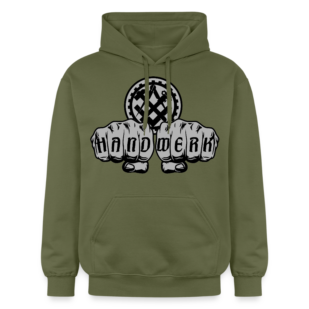Gildan Unisex Softstyle® "Mechaniker" Militärgrün Gildan Unisex Softstyle® Midweight Hoodie