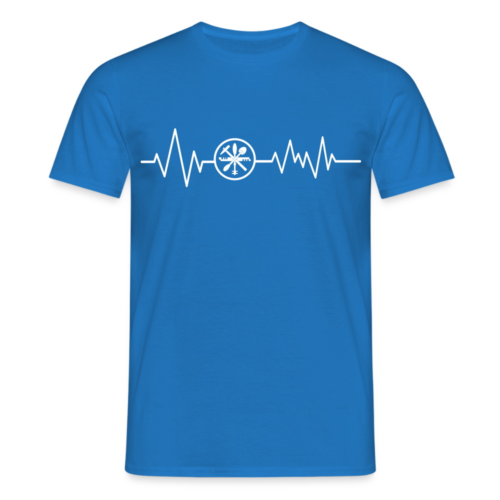 Unisex T-Shirt "Glaser" Royalblau Männer T-Shirt