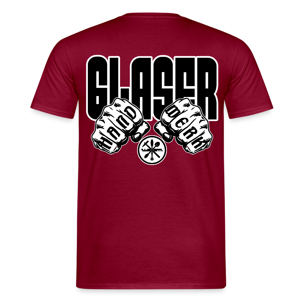 Unisex T-Shirt "Glaser" Ziegelrot Männer T-Shirt
