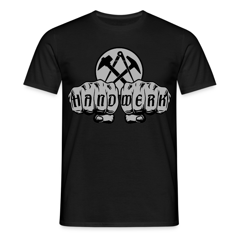 Unisex T-Shirt "Dachdecker" Schwarz Männer T-Shirt